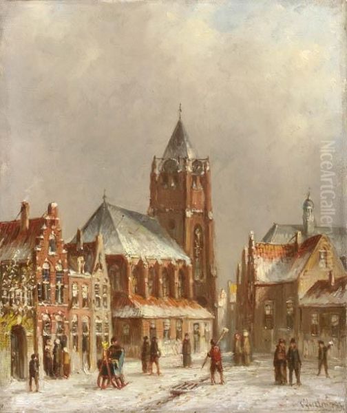 Town In Winter - view 1