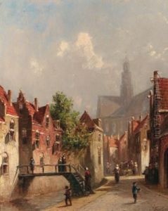 A View Of Haarlem In Summer by Pieter Gerard Vertin