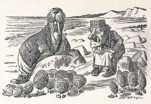 But Wait a Bit, illustration from Through the Looking Glass by Lewis Carroll by John Tenniel