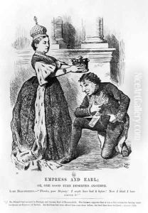 Empress and Earl or, One Good Turn Deserves Another, from Punch or the London Charivari, August 1876