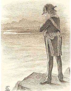D'Israeli watching his popularity sink by John Tenniel