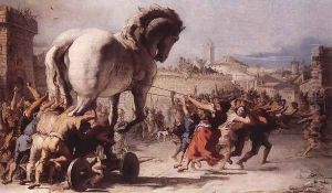 The Procession of the Trojan Horse in Troy 1773