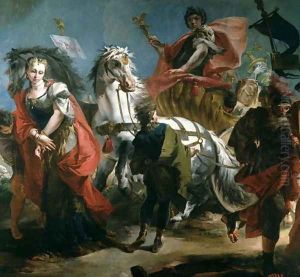 The Triumph of Marcus Aurelius AD 121-180 by Giovanni Domenico Tiepolo