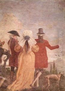 The Promenade 1791 by Giovanni Domenico Tiepolo