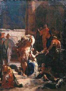 Healing of a Sick Man at the Pool of Bethesda, c.1718-20 by Giovanni Domenico Tiepolo