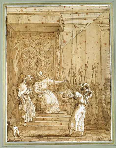 Joseph interpreting Pharaohs dreams - view 1