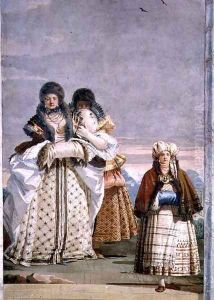 A Winter Stroll, from the Foresteria Guesthouse 1757 by Giovanni Domenico Tiepolo