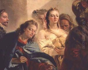 Christ and the Adulteress, 1751 by Giovanni Domenico Tiepolo
