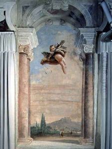 Landscape with Cupid, from the Foresteria Guesthouse 1757 by Giovanni Domenico Tiepolo