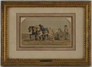 Le Laboureur, Attelage Et Paysan by Jules Jacques Veyrassat