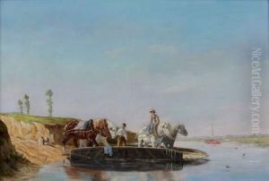 Le Passage Des Chevaux Sur Le Bac