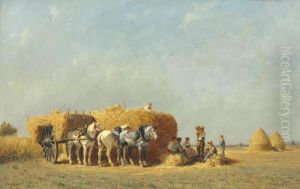 The Noonday Meal by Jules Jacques Veyrassat