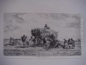 La Fenaison by Jules Jacques Veyrassat