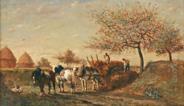 La Moisson, L'attelage - view 1