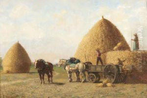 La Moisson by Jules Jacques Veyrassat