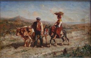 Paysans Basques by Jules Jacques Veyrassat