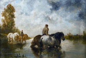 Chevaux A La Mare