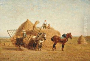 La Moisson by Jules Jacques Veyrassat