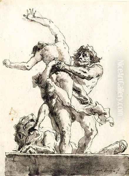 Hercules and Antaeus 2 - view 1