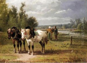 Landscape With Horses And Figures Landscape With Horses And Figures