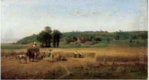 La Moisson by Jules Jacques Veyrassat