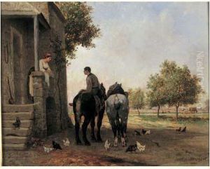 Relais De Chevaux by Jules Jacques Veyrassat