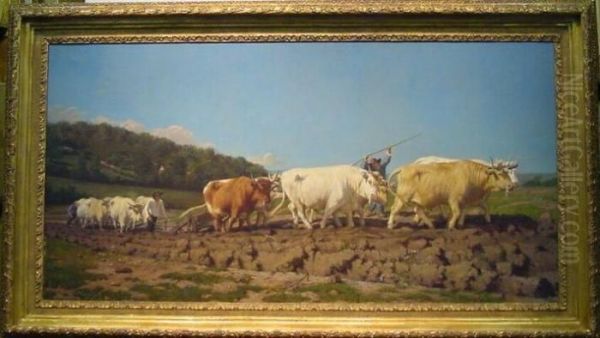 Plowing In The Nivernais, After Rosa Bonheur - view 1