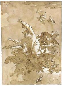 God the Father supported by angels and putti by Giovanni Domenico Tiepolo