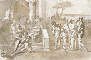 Iphegenia led to the Council of Agamemnon