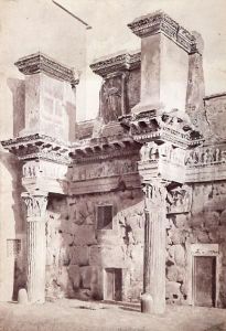 Il Tempio Di Minerva Al Foro Di Nerva by Achille Vianelli