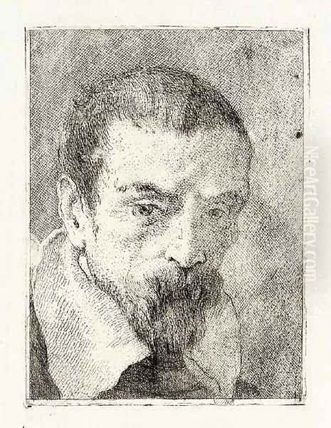 Old man with a Beard and a bare Head, from Raccolta di Teste II by Giovanni Domenico Tiepolo