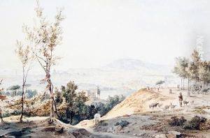 The Bay Of Naples by Achille Vianelli
