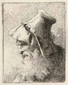 Profile of an old Man with a Beard, from Raccolta di Teste by Giovanni Domenico Tiepolo