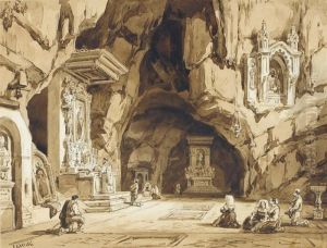 The Grotta Di San Michele Arcangelo, Fasanella by Achille Vianelli