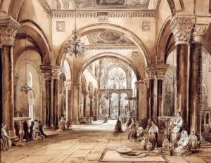 Interno Del Duomo Di San Nicola A Bari
