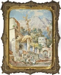 Vianelli, Achille. "foro D'ischia Mit Monte Epomeo" by Achille Vianelli