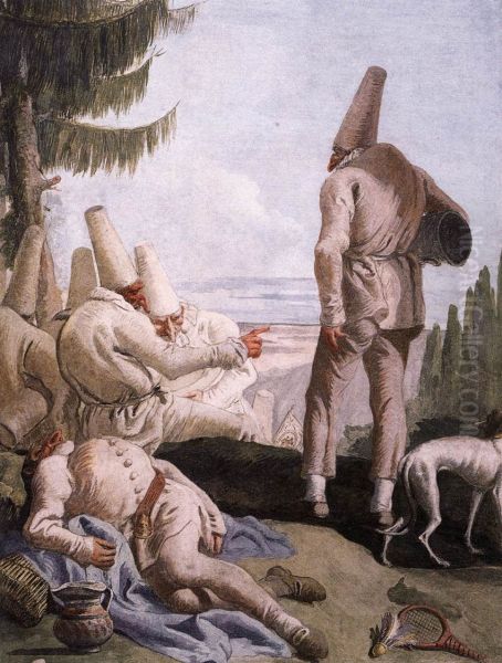 Pulcinella's Departure - view 1