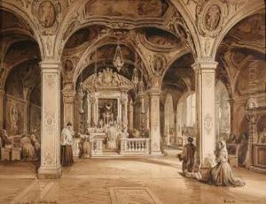 Interno Del Duomo Di San Matteo A Salerno