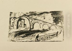 Il Ponte Del Diavolo by Lorenzo Viani
