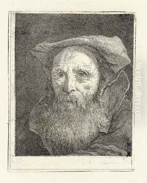 Bearded old Man with a Hat, from Raccolta di Teste II - view 1