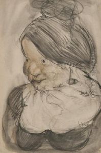 Ritratto Di Donna Viareggina by Lorenzo Viani