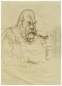 Uomo Seduto 1930 - 1933 Ca. by Lorenzo Viani
