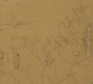 La Processione by Lorenzo Viani