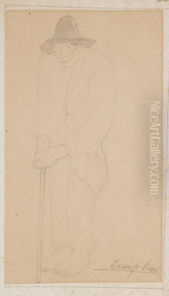 Vecchio Con Bastone (1913-1914) - view 1