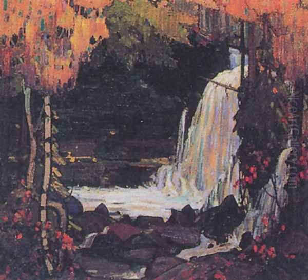 Woodland Waterfall - view 1