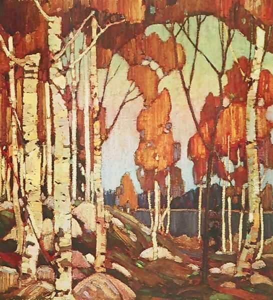 Decorative Landscape Birches 1915 by Tom Thomson