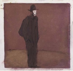 Uomo Con Cappello by Lorenzo Viani
