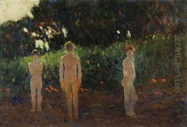 "nudi In Pineta" 1909ca - view 1