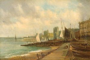 Harbour Scene Together With Lake Scene