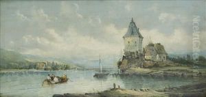 On Therhine, Figures And Medieval Buildings by A.H. Vickers
